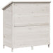 Tuinschuur met dak Wit 106 x 56 x 113,5 cm Massief Vurenhout
