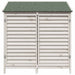 Tuinschuur met dak Wit 106 x 56 x 113,5 cm Massief Vurenhout