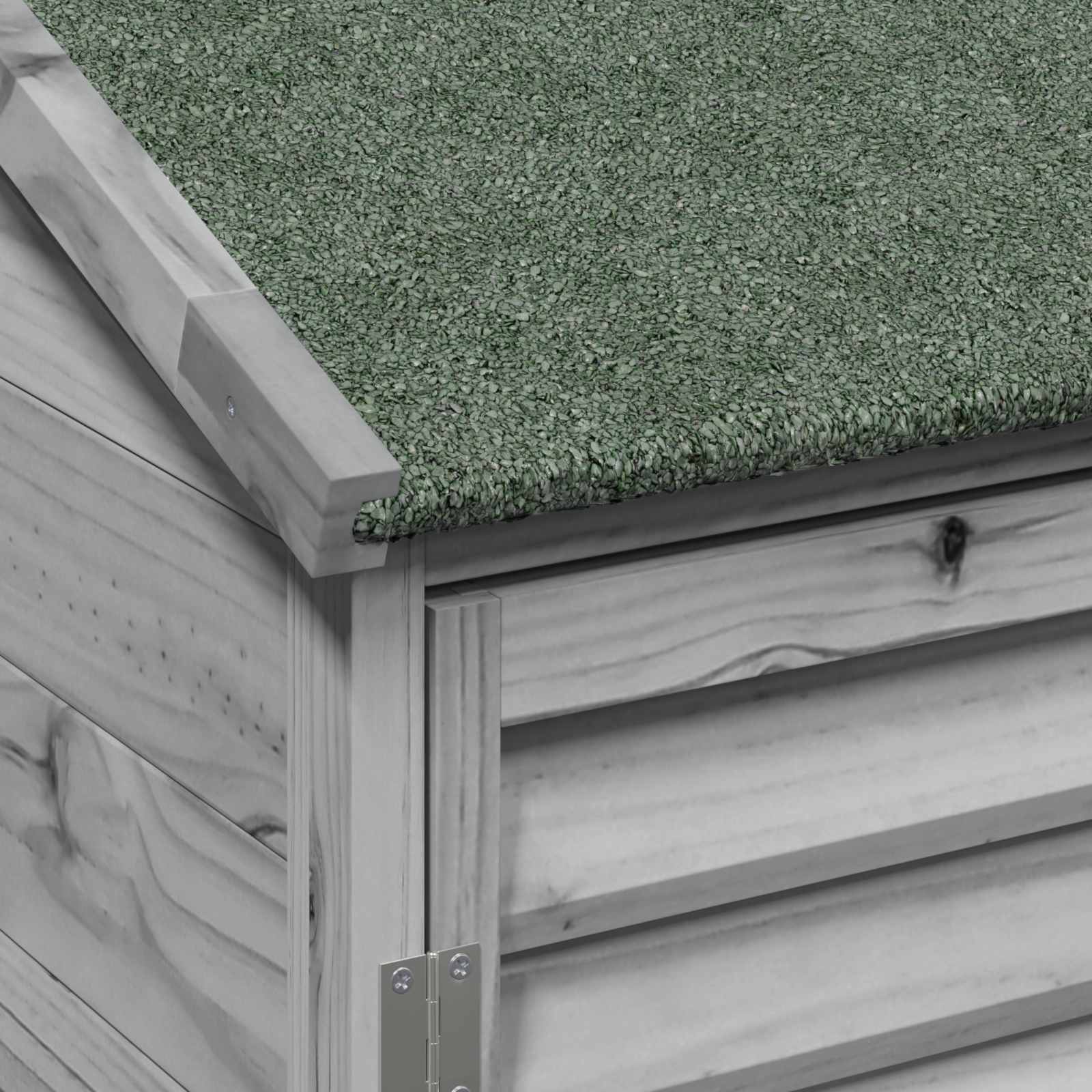 Tuinschuur met dak Grijs 106 x 56 x 113,5 cm Massief Vurenhout
