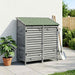 Tuinschuur met dak Grijs 106 x 56 x 113,5 cm Massief Vurenhout