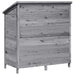 Tuinschuur met dak Grijs 106 x 56 x 113,5 cm Massief Vurenhout