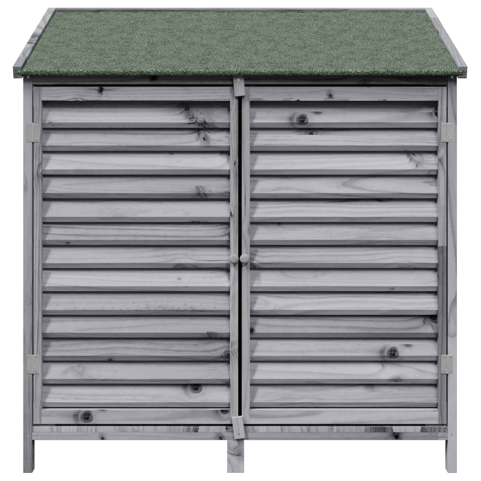 Tuinschuur met dak Grijs 106 x 56 x 113,5 cm Massief Vurenhout