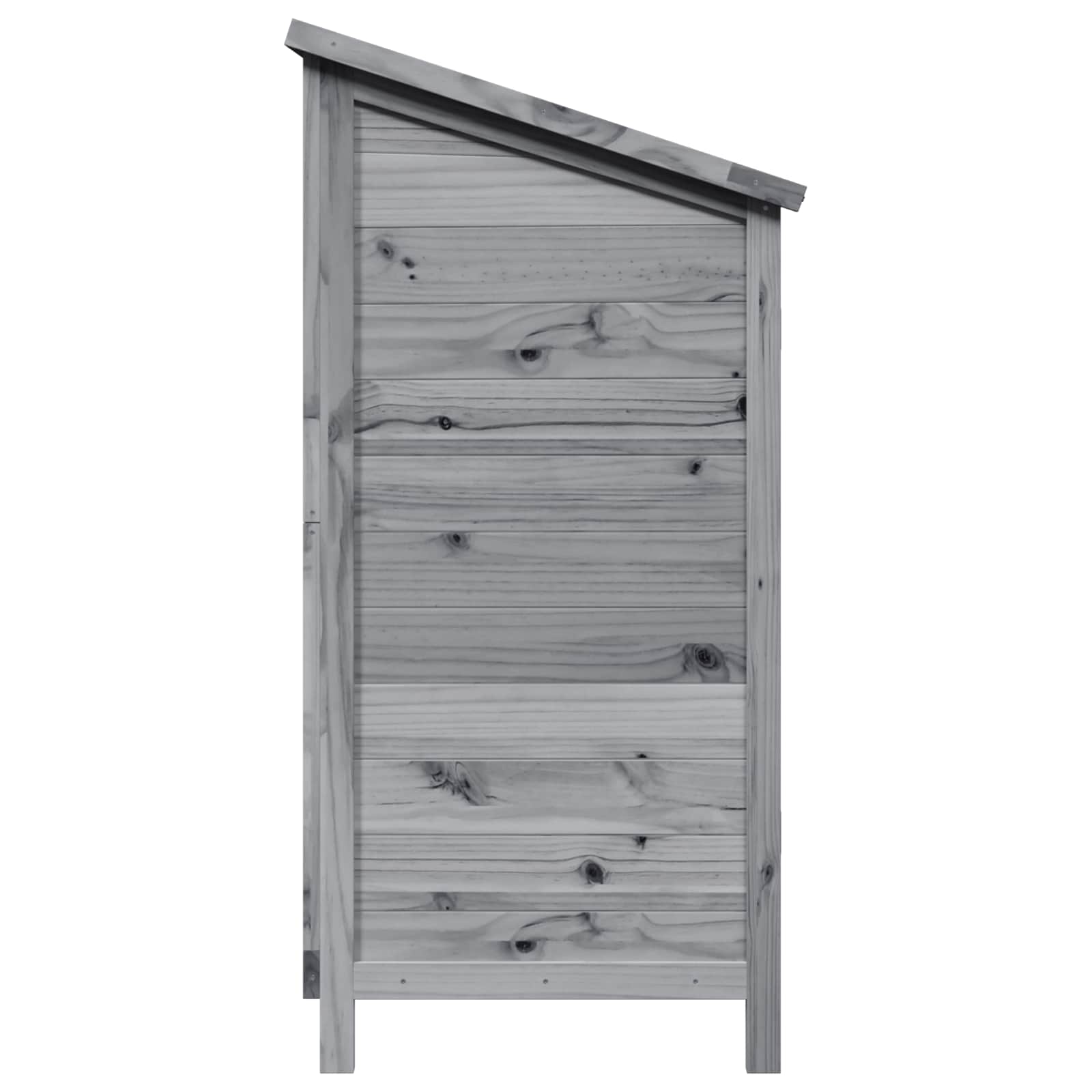 Tuinschuur met dak Grijs 106 x 56 x 113,5 cm Massief Vurenhout
