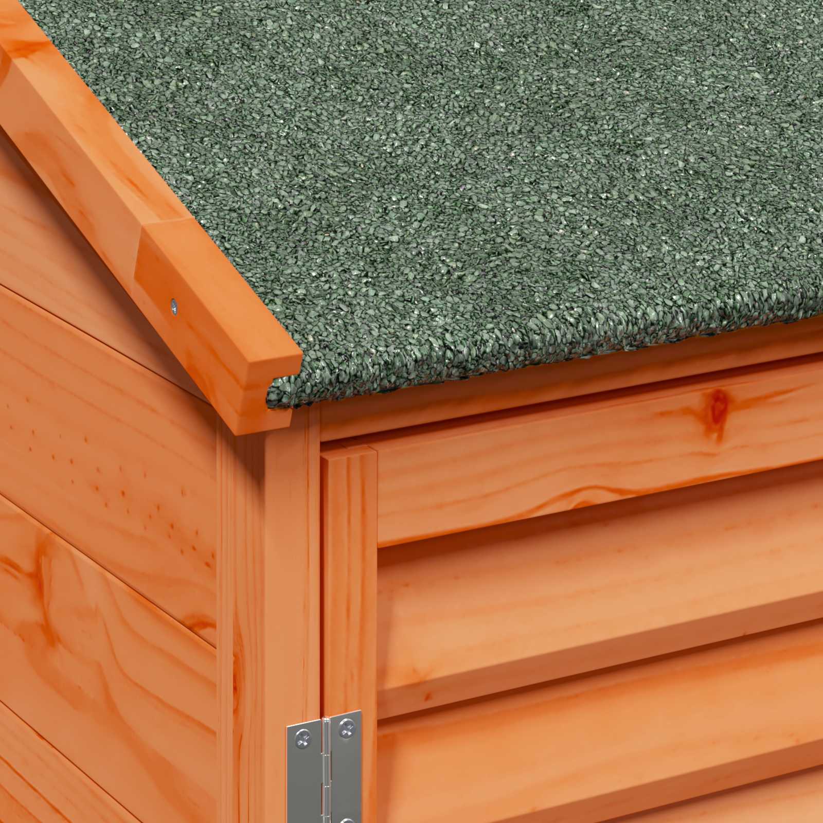 Tuinschuur met dak Bruin 106 x 56 x 113,5 cm Massief Vurenhout