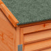 Tuinschuur met dak Bruin 106 x 56 x 113,5 cm Massief Vurenhout