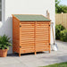 Tuinschuur met dak Bruin 106 x 56 x 113,5 cm Massief Vurenhout