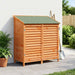 Tuinschuur met dak Bruin 106 x 56 x 113,5 cm Massief Vurenhout