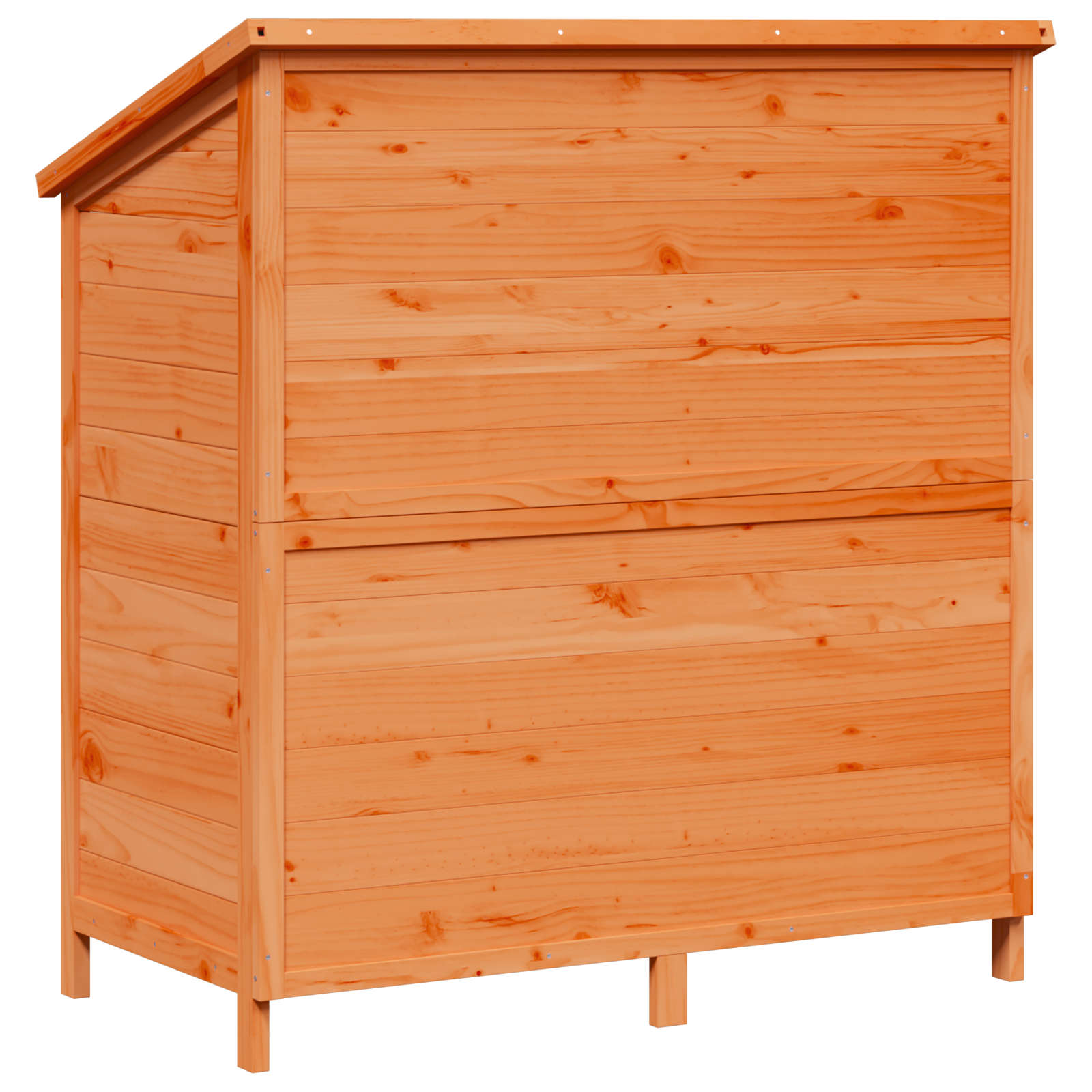 Tuinschuur met dak Bruin 106 x 56 x 113,5 cm Massief Vurenhout