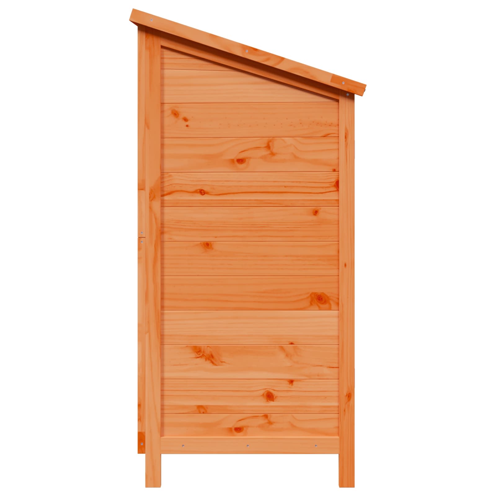 Tuinschuur met dak Bruin 106 x 56 x 113,5 cm Massief Vurenhout