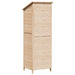 Tuinschuur met dak Naturel 59 x 56 x 176 cm Massief Vurenhout