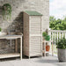 Tuinschuur met dak Wit 59 x 56 x 176 cm Massief Vurenhout