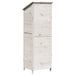 Tuinschuur met dak Wit 59 x 56 x 176 cm Massief Vurenhout