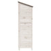 Tuinschuur met dak Wit 59 x 56 x 176 cm Massief Vurenhout