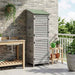 Tuinschuur met dak Grijs 59 x 56 x 176 cm Massief Vurenhout