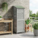 Tuinschuur met dak Grijs 59 x 56 x 176 cm Massief Vurenhout