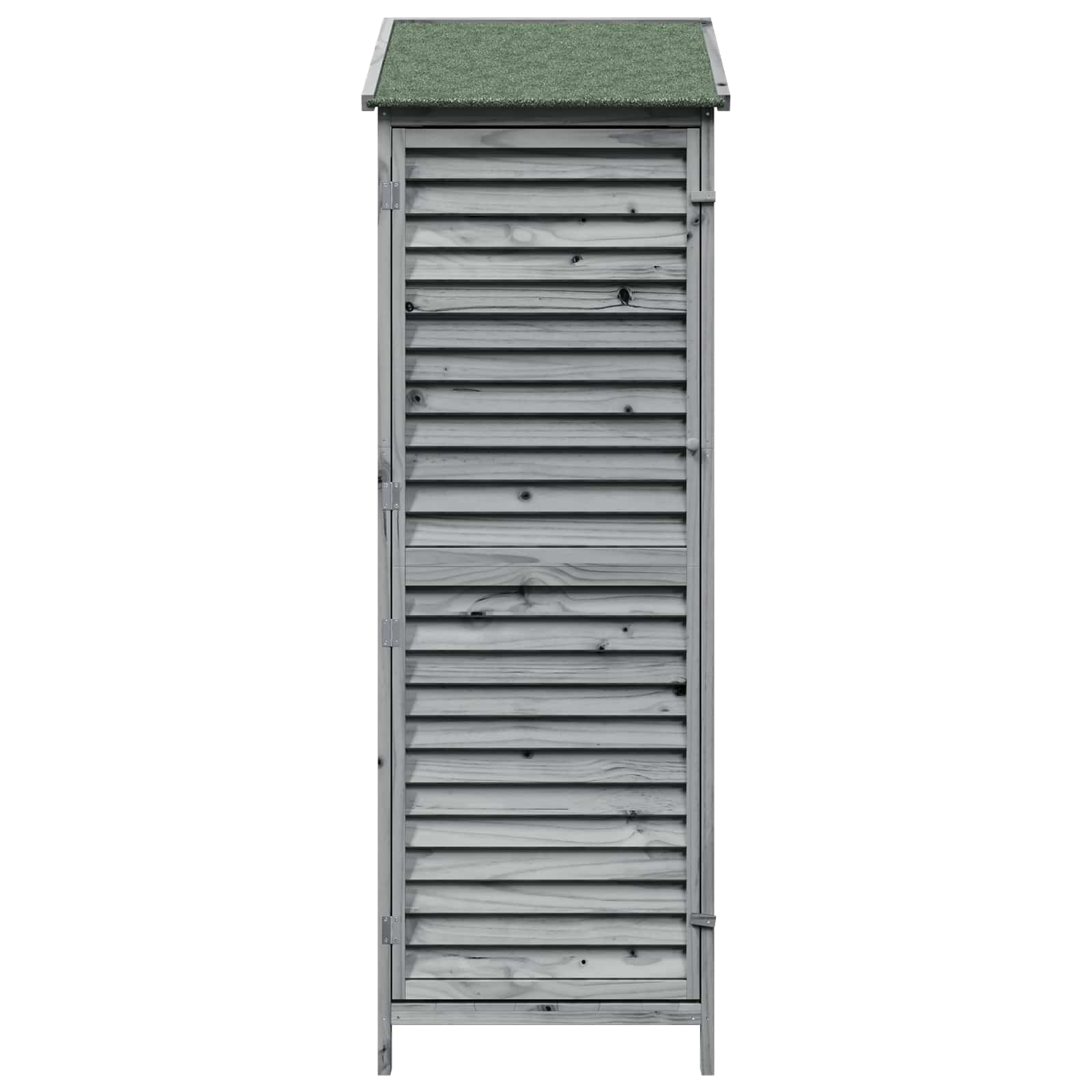Tuinschuur met dak Grijs 59 x 56 x 176 cm Massief Vurenhout
