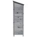 Tuinschuur met dak Grijs 59 x 56 x 176 cm Massief Vurenhout
