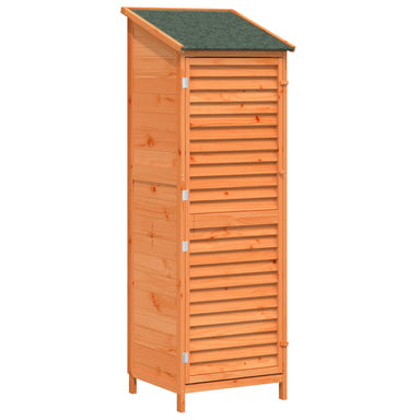 Tuinschuur met dak Bruin 59 x 56 x 176 cm Massief Vurenhout