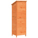 Tuinschuur met dak Bruin 59 x 56 x 176 cm Massief Vurenhout