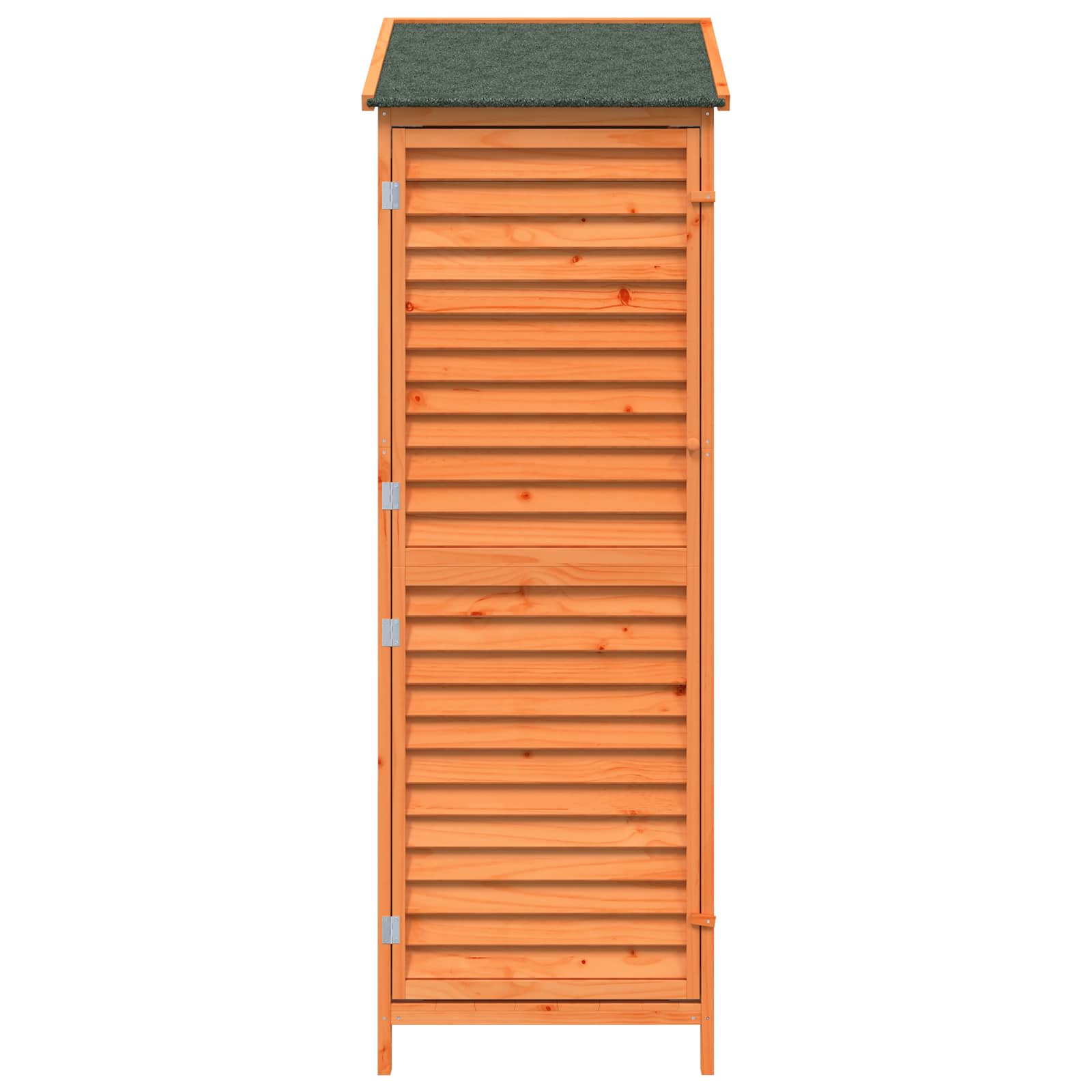 Tuinschuur met dak Bruin 59 x 56 x 176 cm Massief Vurenhout