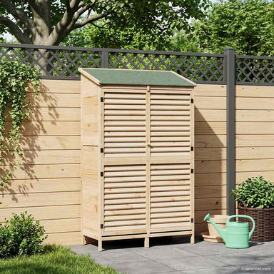 Tuinschuur Naturel 106 x 56 x 176,5 cm Massief Vurenhout