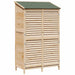 Tuinschuur Naturel 106 x 56 x 176,5 cm Massief Vurenhout