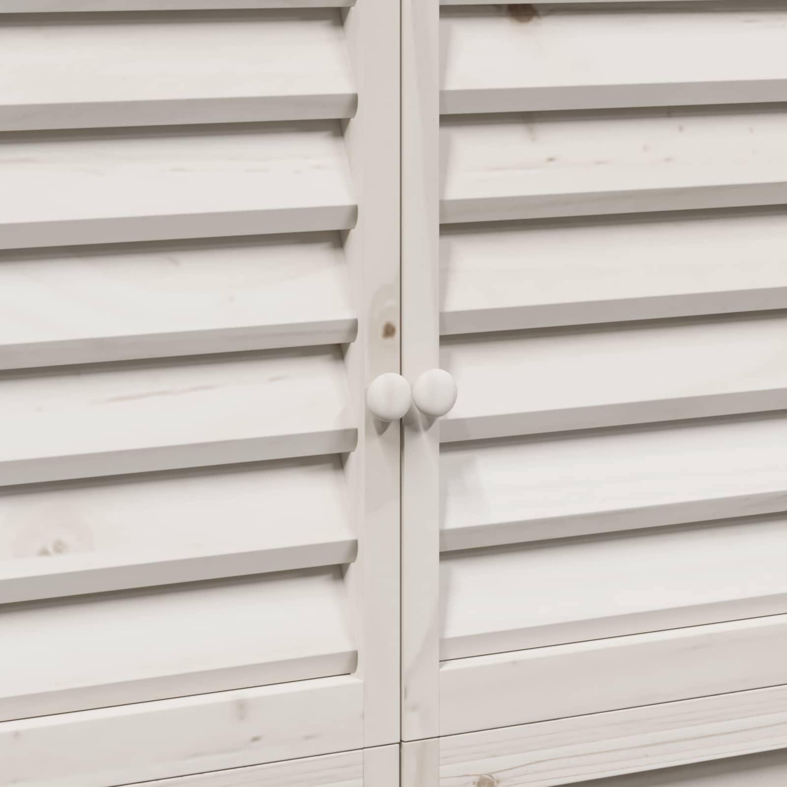 Tuinschuur met dak Wit 106 x 56 x 176,5 cm Massief Vurenhout