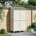 Tuinschuur met dak Wit 106 x 56 x 176,5 cm Massief Vurenhout