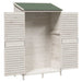 Tuinschuur met dak Wit 106 x 56 x 176,5 cm Massief Vurenhout