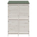 Tuinschuur met dak Wit 106 x 56 x 176,5 cm Massief Vurenhout