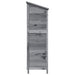 Tuinschuur met dak Grijs 106 x 56 x 176,5 cm Massief Vurenhout
