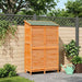 Tuinschuur met dak Bruin 106 x 56 x 176,5 cm Massief Vurenhout