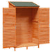 Tuinschuur met dak Bruin 106 x 56 x 176,5 cm Massief Vurenhout