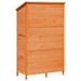 Tuinschuur met dak Bruin 106 x 56 x 176,5 cm Massief Vurenhout