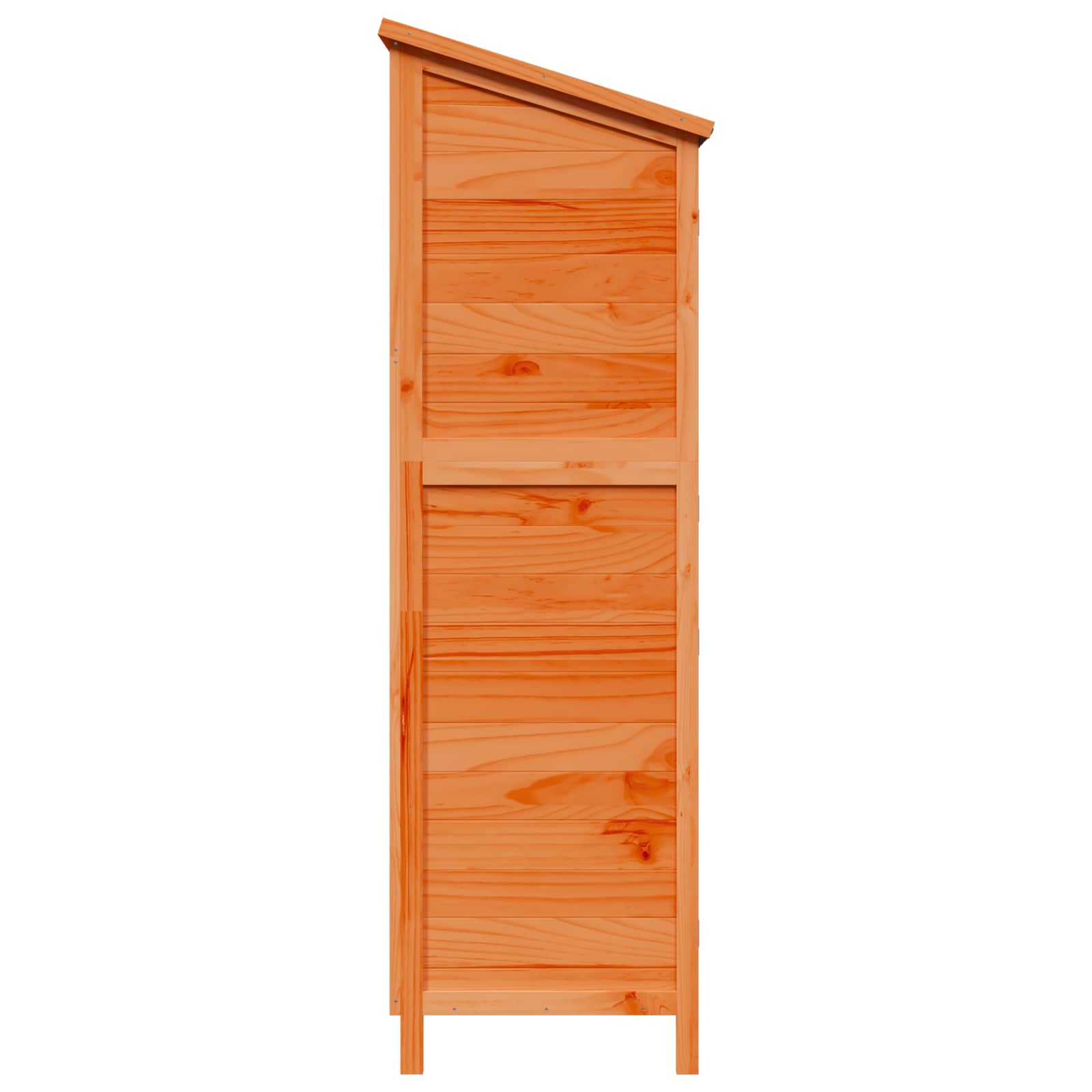 Tuinschuur met dak Bruin 106 x 56 x 176,5 cm Massief Vurenhout