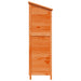 Tuinschuur met dak Bruin 106 x 56 x 176,5 cm Massief Vurenhout