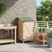 Tuinschuur Naturel 59,5 x 56 x 113,5 cm Massief Vurenhout