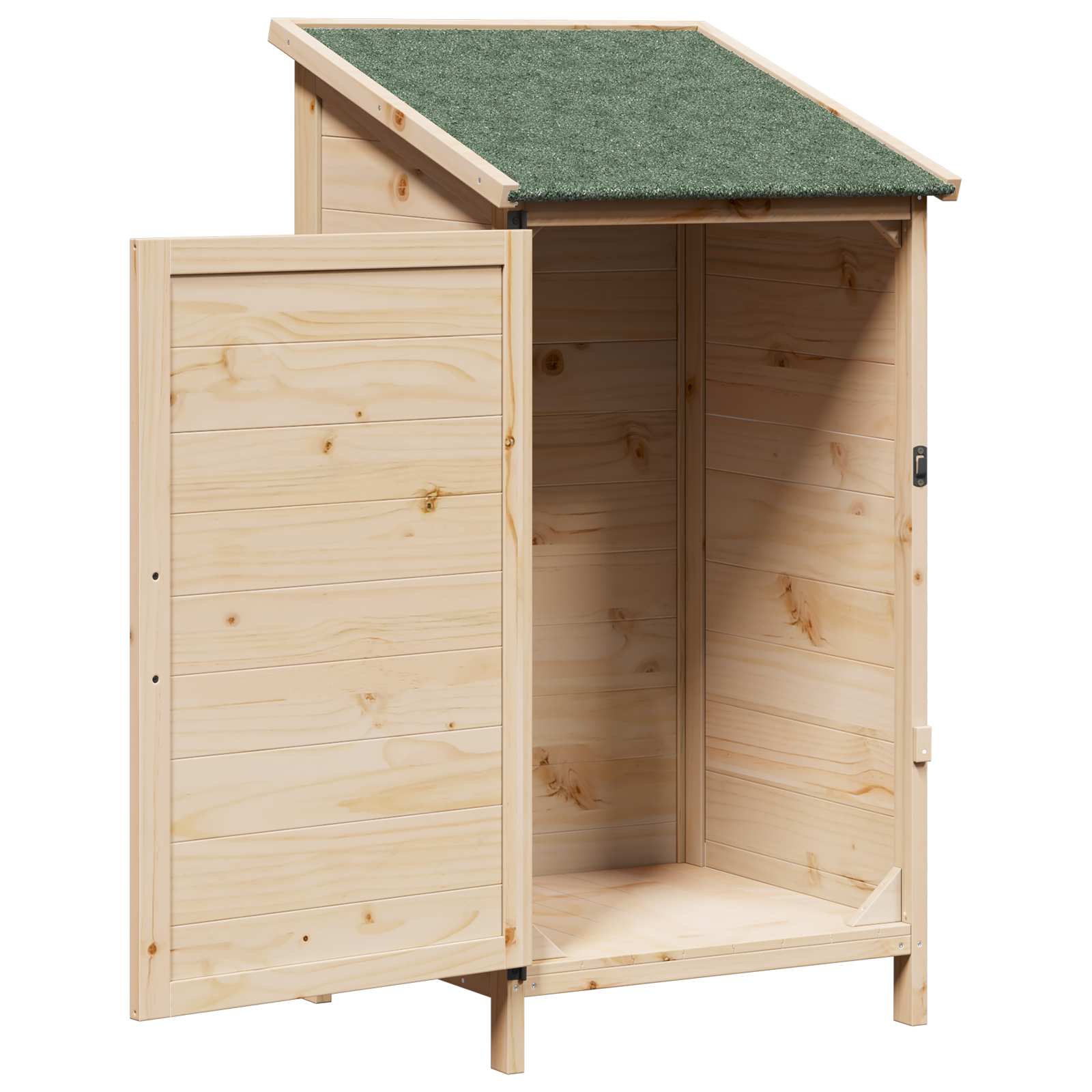 Tuinschuur Naturel 59,5 x 56 x 113,5 cm Massief Vurenhout