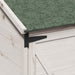 Tuinschuur met dak Wit 59,5 x 56 x 113,5 cm Massief Vurenhout