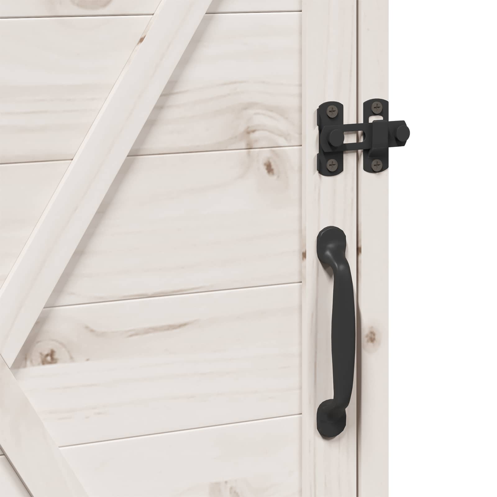 Tuinschuur met dak Wit 59,5 x 56 x 113,5 cm Massief Vurenhout
