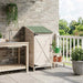 Tuinschuur met dak Wit 59,5 x 56 x 113,5 cm Massief Vurenhout