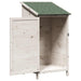 Tuinschuur met dak Wit 59,5 x 56 x 113,5 cm Massief Vurenhout