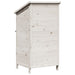 Tuinschuur met dak Wit 59,5 x 56 x 113,5 cm Massief Vurenhout