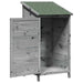 Tuinschuur met dak Grijs 59,5 x 56 x 113,5 cm Massief Vurenhout