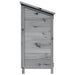 Tuinschuur met dak Grijs 59,5 x 56 x 113,5 cm Massief Vurenhout
