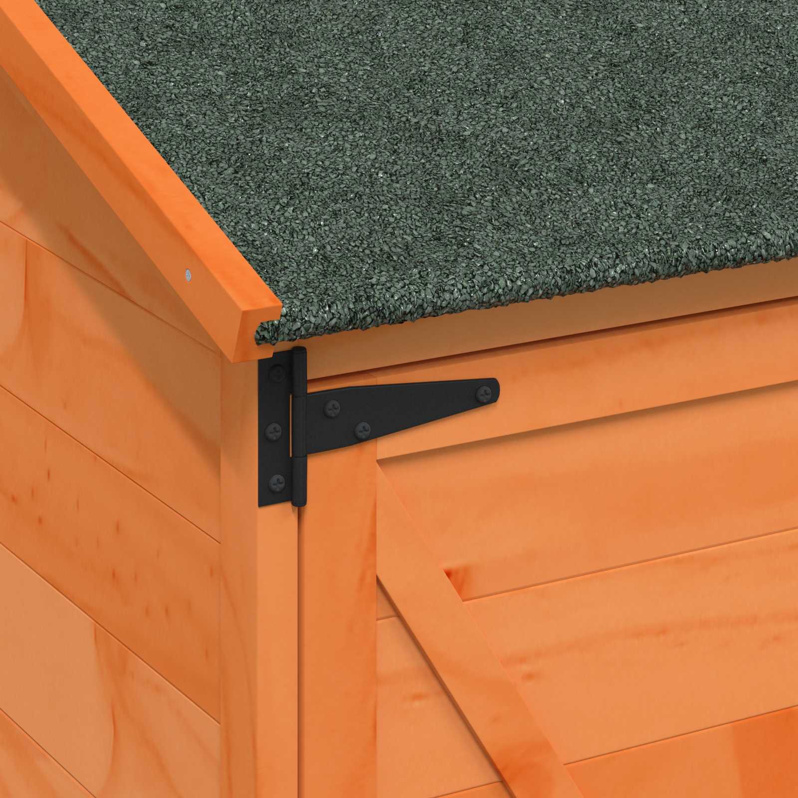 Tuinschuur met dak Bruin 59,5 x 56 x 113,5 cm Massief Vurenhout