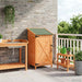 Tuinschuur met dak Bruin 59,5 x 56 x 113,5 cm Massief Vurenhout