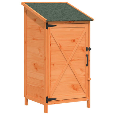 Tuinschuur met dak Bruin 59,5 x 56 x 113,5 cm Massief Vurenhout