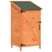 Tuinschuur met dak Bruin 59,5 x 56 x 113,5 cm Massief Vurenhout