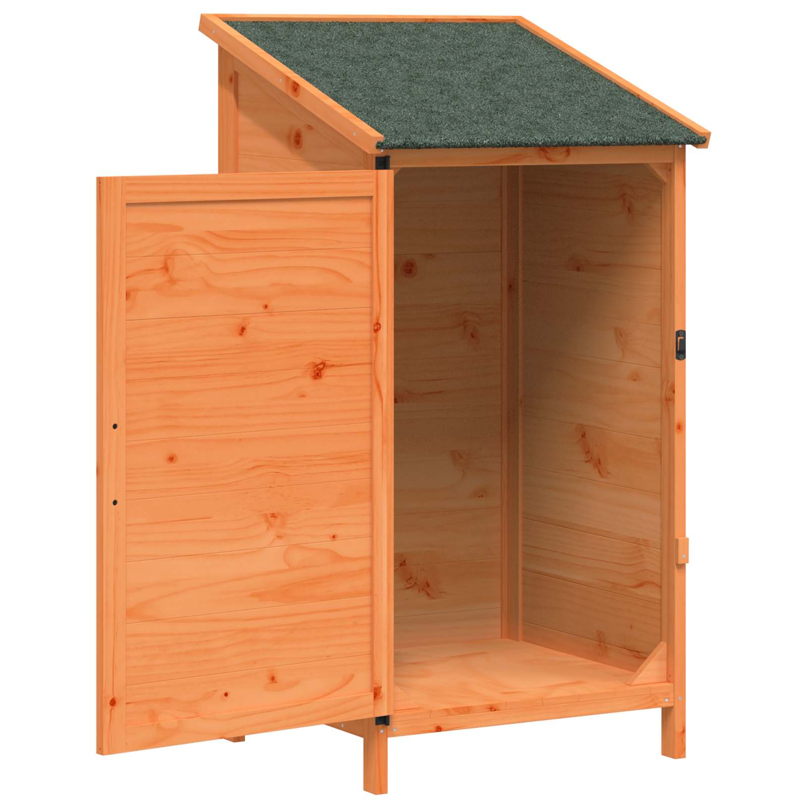 Tuinschuur met dak Bruin 59,5 x 56 x 113,5 cm Massief Vurenhout